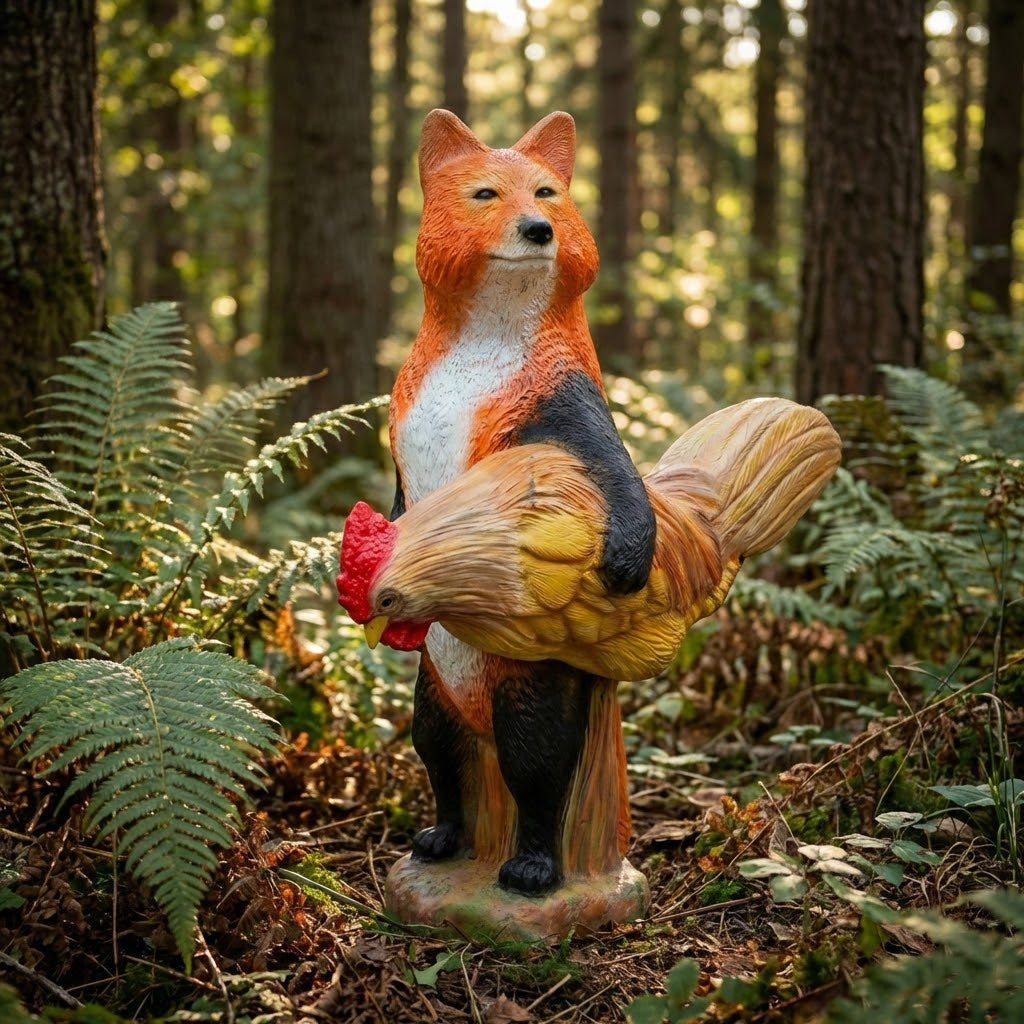 Fuchs mit Hahn