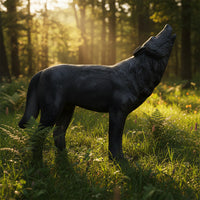 Heulender Wolf